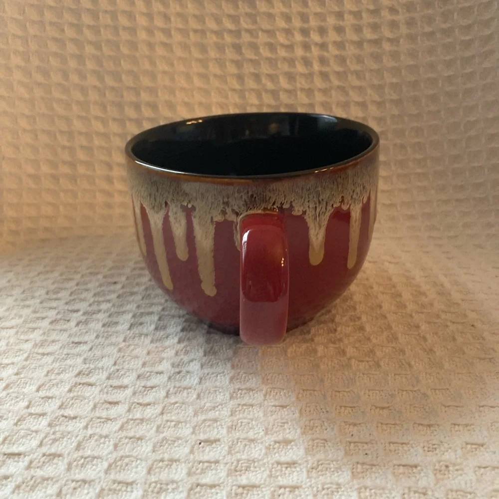 Pier 1 Oversized Drip Glaze Coffee Mug
